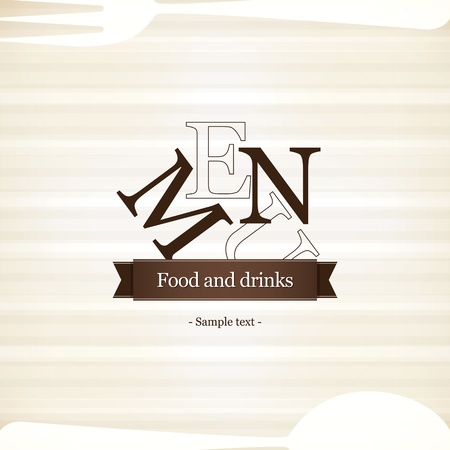 Menu for restaurant, cafe, bar, coffeehouseのイラスト素材