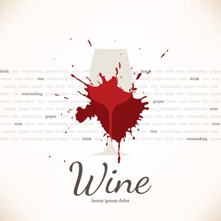 Wine list designのイラスト素材