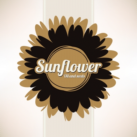 Design labels sunflower oil, or any other product from sunflowerのイラスト素材