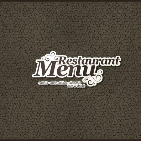 Restaurant menu designのイラスト素材