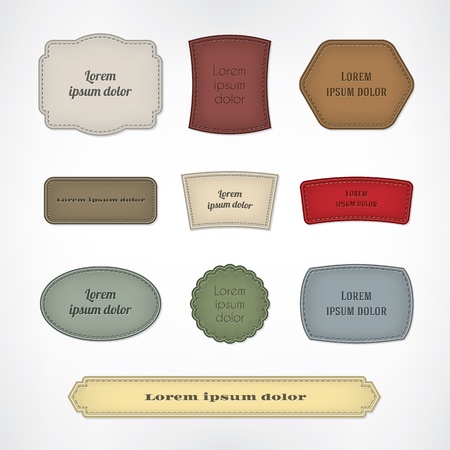 Vintage colored stripes setのイラスト素材