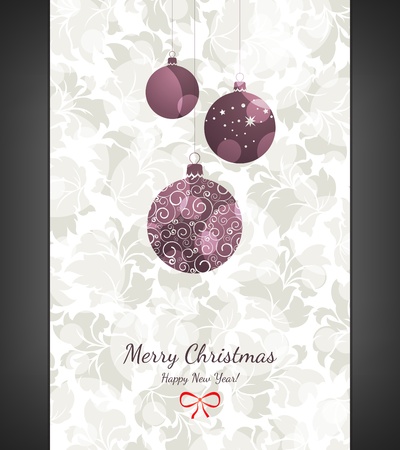 Christmas and New Year greeting cardのイラスト素材