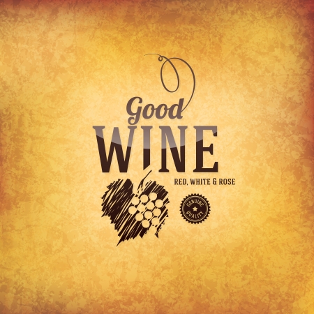 Wine list designのイラスト素材