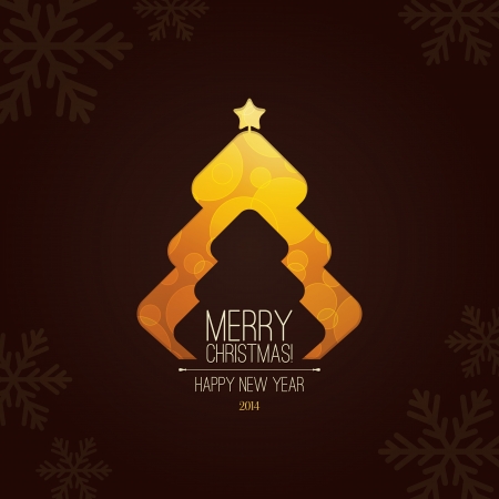 Christmas and New Year  Vector greeting cardのイラスト素材
