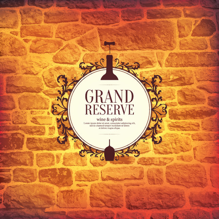 Wine list designのイラスト素材