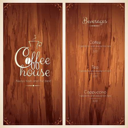 Menu for restaurant, cafe, bar, coffee houseのイラスト素材