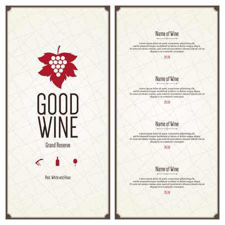 Restaurant menu designのイラスト素材