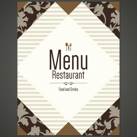 Restaurant menu designのイラスト素材