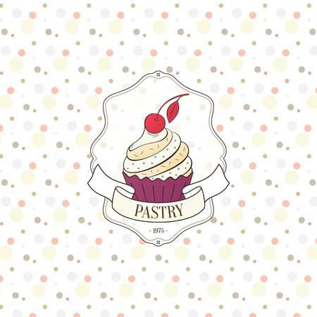 Label design for bakery and pastry shopのイラスト素材