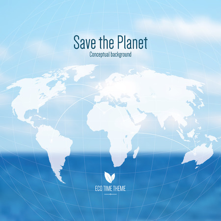 Eco time theme, conceptual backgroundのイラスト素材