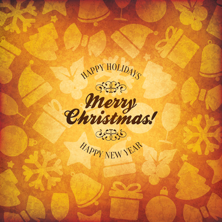 Christmas and New Year のイラスト素材