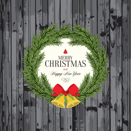 Christmas and New Year greeting cardのイラスト素材