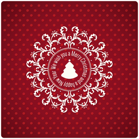 Christmas and New Year greeting cardのイラスト素材