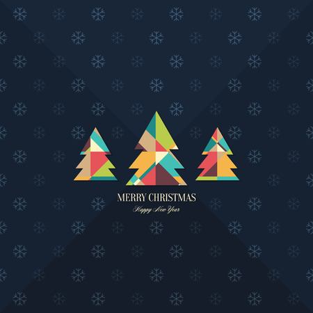 Christmas and New Year. greeting cardのイラスト素材