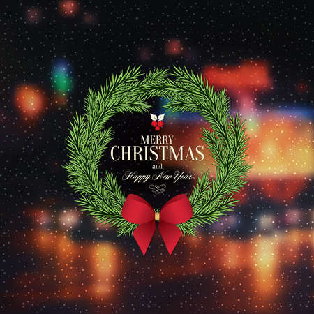 Christmas and New Year. greeting cardのイラスト素材