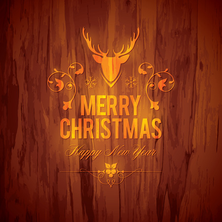 Christmas and New Year. greeting cardのイラスト素材