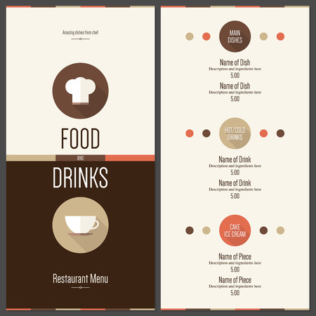 Restaurant menu designのイラスト素材