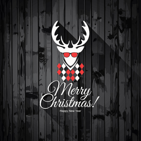 Christmas and New Year.  greeting cardのイラスト素材