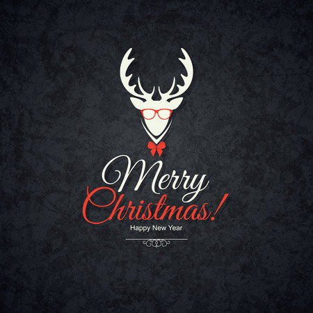 Christmas and New Year. greeting cardのイラスト素材