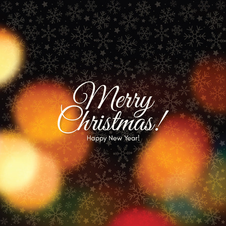 Christmas and New Year. Vector greeting cardのイラスト素材