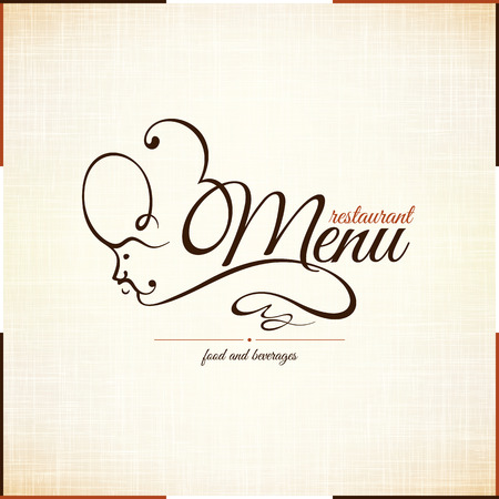 Retro restaurant menu designのイラスト素材