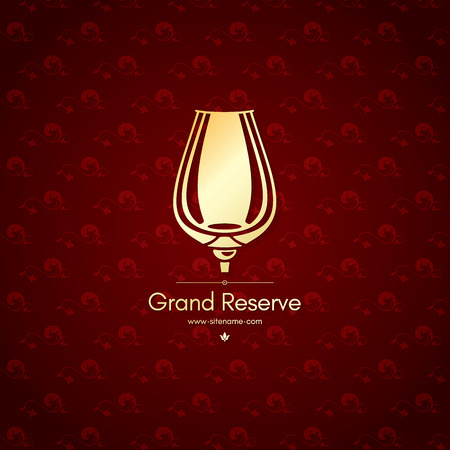 Logotype for wine shop, winery, wine list, restaurantのイラスト素材