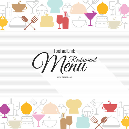 Restaurant menu design.のイラスト素材