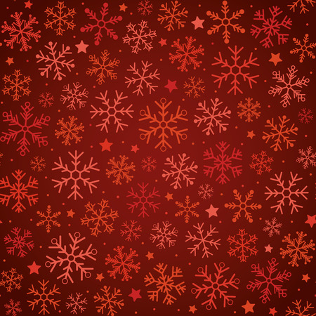 Christmas festive snowflakes seamless backgroundのイラスト素材