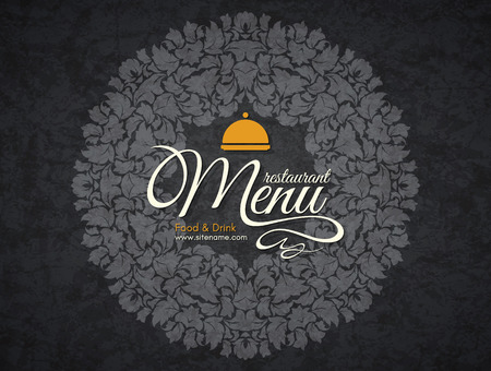 Restaurant menu design. Vector menu brochure template for cafe, coffee house, restaurant, bar.のイラスト素材