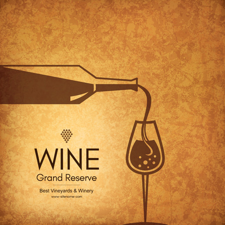 Wine list designのイラスト素材