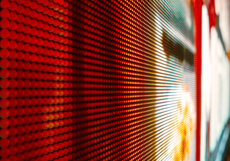 Blurred LED screen closeup. Bright abstract background ideal for any designの写真素材