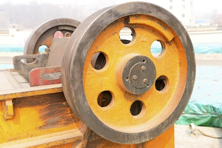 Old mechanical wheels の写真素材