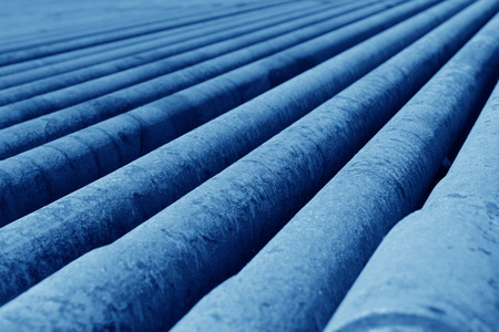 Many of the oil pipeline features neatの写真素材