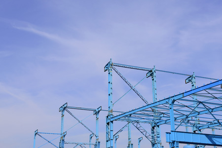Steel structure workshop is under construction
