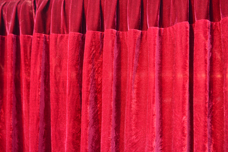 Red drapes, close-upの写真素材