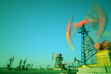  operation of the pumping unitの写真素材