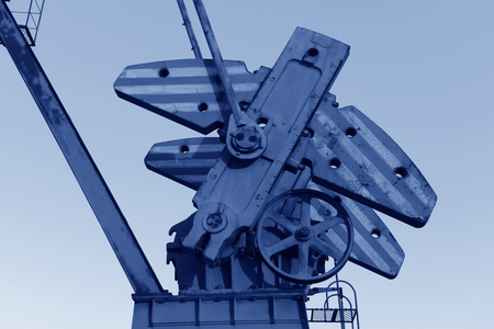 The rotation of the beam pumping unit equipmentのeditorial素材