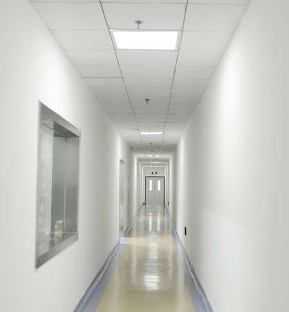 Bright corridor in the hospital のeditorial素材