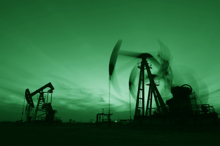 Pumping unit is working の写真素材