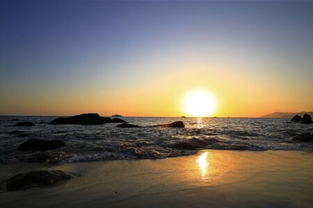 Sunrise on the sea, morning by the sea