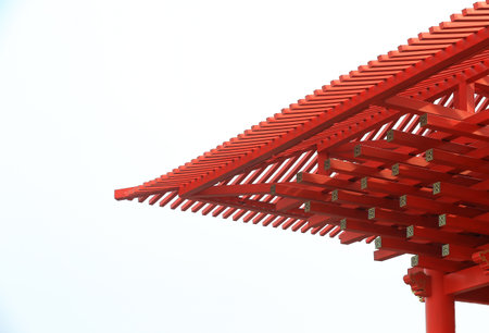 A corner of ancient architectureの写真素材