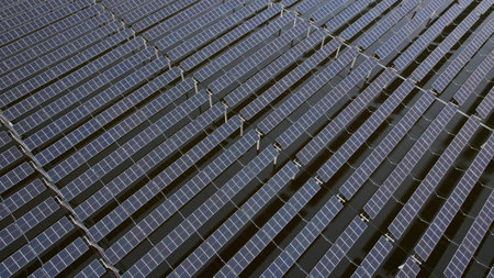 Drones capture on-site construction of photovoltaic panels