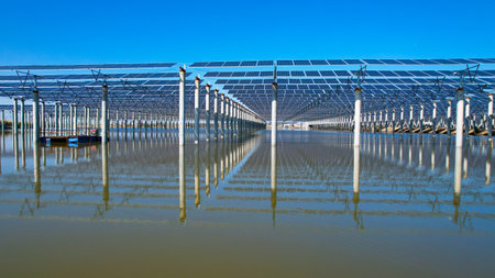 Drones capture on-site construction of photovoltaic panels