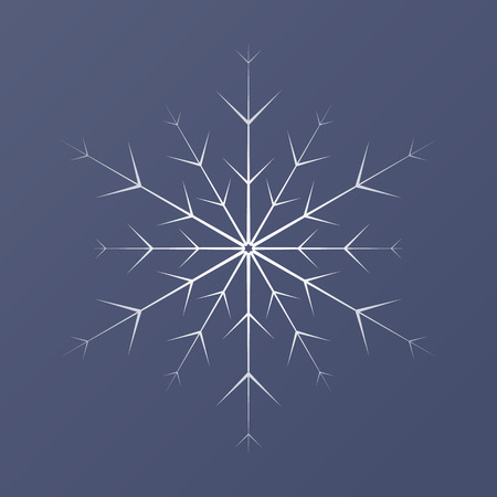 Decorative abstract snowflake. illustration