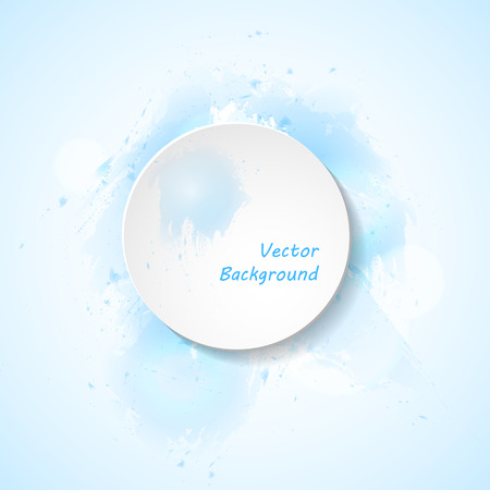 Blue watercolor frame. For banner, poster, web design, advertisement. Abstract background Vector illustrationのイラスト素材