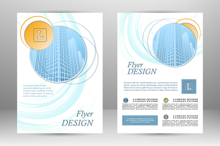 Vector flyer template designのイラスト素材