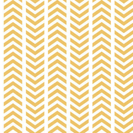 Vector Yellow White Broken Chevron Seamless Patternのイラスト素材