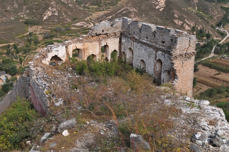 Wreck of the ancient Great Wall の写真素材