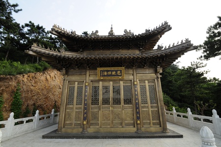 The traditional Chinese temples, Buddhism, Taoism building in Chinaの写真素材