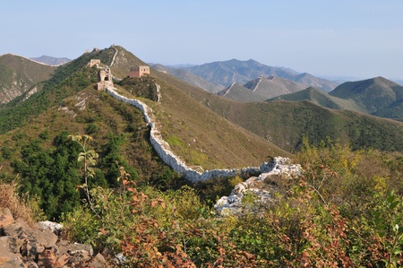 Wreck of the ancient Great Wall の写真素材